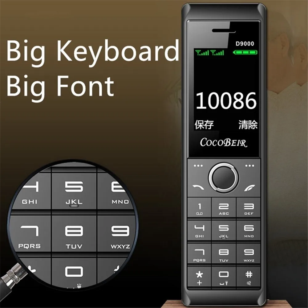 d9000 2 6‘’ 8700mah super battery power bank cellular flashlight mp3 fm radio retro music telephone old fashioned mobile phone free gl