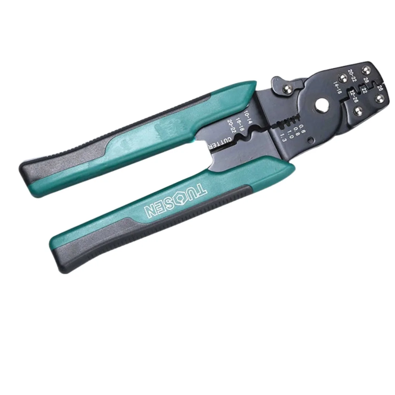 

clown EUROP STYLE Crimping Tool Crimping Plier Wire Stripper Cutter Crimper WireTool 10-26AWG Quadrilateral Tube Bootlace