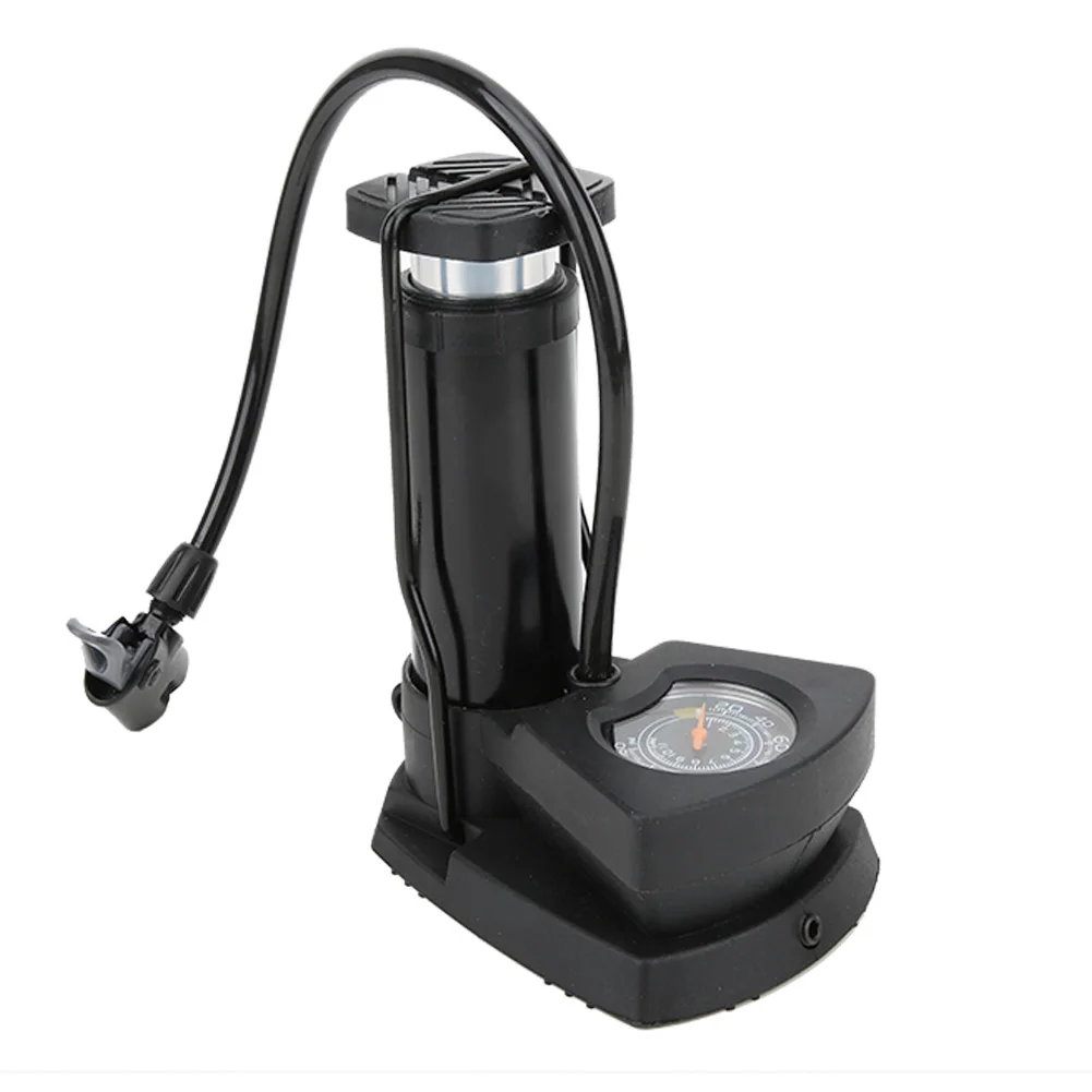 Mini Bike Pump Portable Bicycle Motorcycle Foot Pumps With Pressure Gauge For Bike Electric Bicycle Motorcycle And Balls