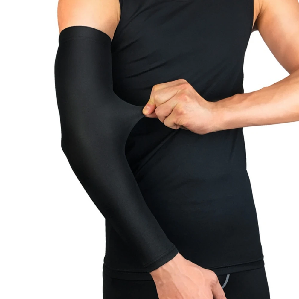 

New 1pc Arm Sleeve Long Breathable Sports Safety Sunshade Protective Hand Elbow Protection Cover Sportswear Outdoor