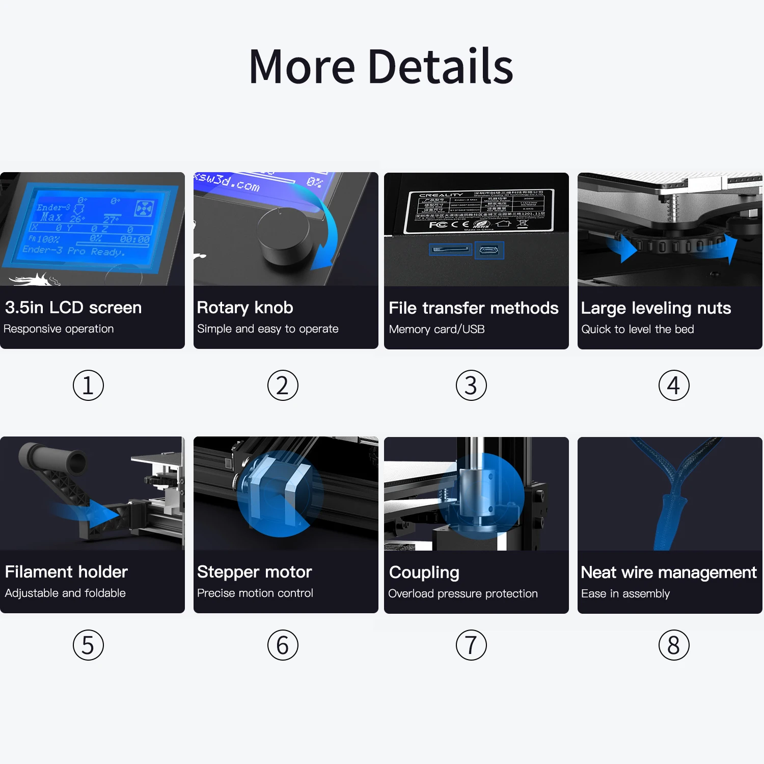Verkauf Creality Ender 3 Max 3D Drucker DIY Kit Imprimante 3D Drucker Große Bauen Volumen Mit 8G TF Karte 200G PLA Ender 3 Impresora 3D