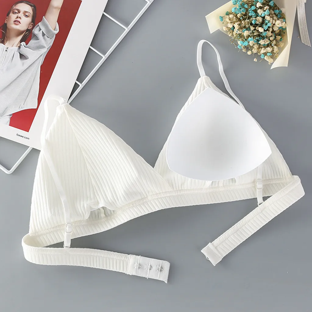 

Women's Sexy Bra Thread Cotton Tube Top Acyclic Cup Sexy Bra Thread Cotton Wipe Women Comfortable Underwear 50*