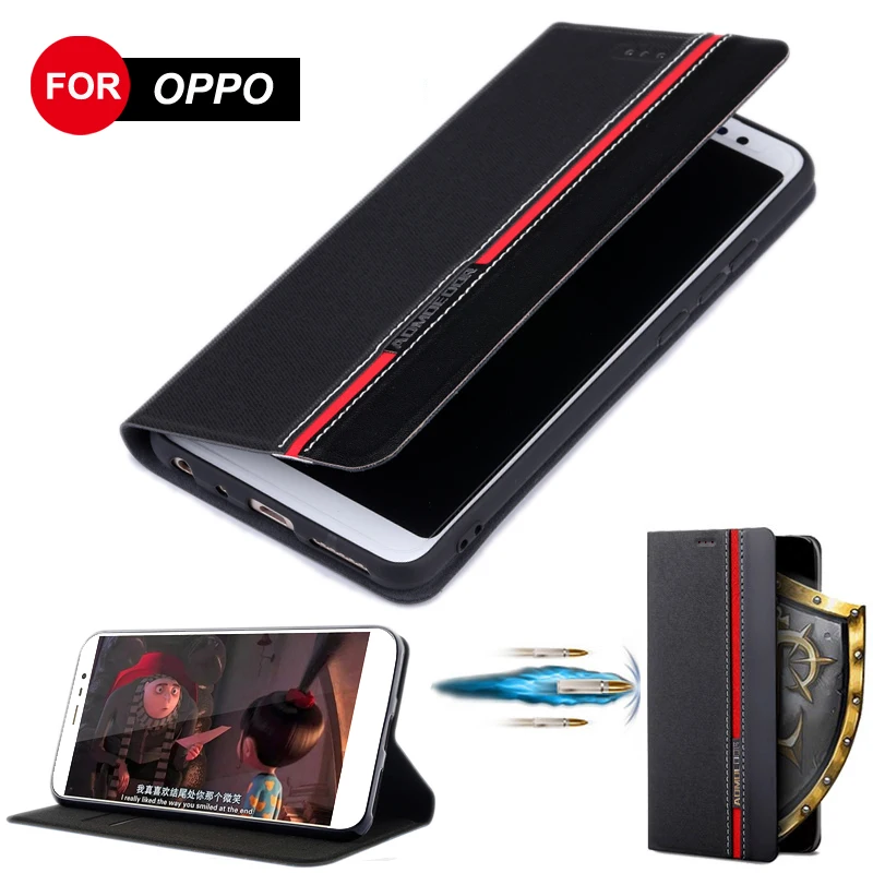 Кожаный флип-чехол для oppo Рено z 10x F9 F7 F5 A83 A1 A73 A75 A7 AX7 A5s AX5s A5 A3S AX5 F11 A9 чехол-накладка для телефона чехол s