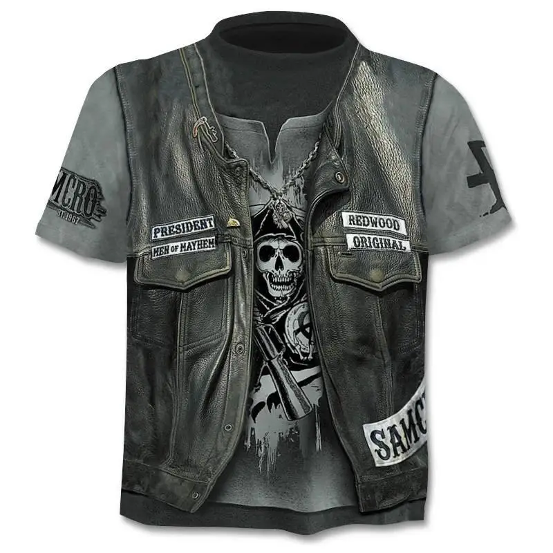 

2019 New Cloudstyle Own Design Men's T shirt 3D Gun Warrior Tshirt Print Knife Harajuku Tops Tee Short Sleeve Fitness t-shirt