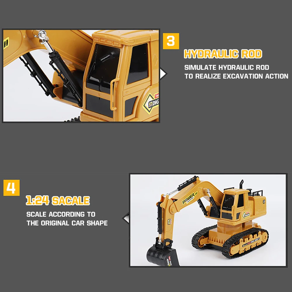 conusea 124 rc грузовик гусеничный трак