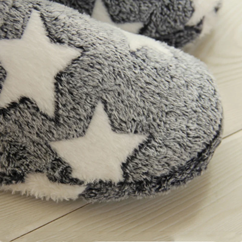 Winter women slippers Christmas Stars sock shoes woman Antiskid Light Weight Warm Indoor slippers for women Home shoes Plush