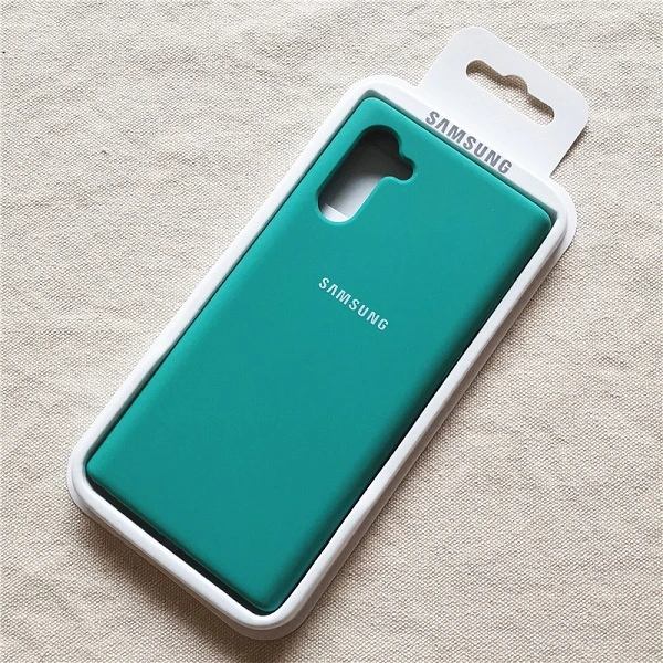 Green Чехол для samsung Galaxy Note 10 Plus, чехол Ofiice Silky Solf-touch, жидкий силиконовый чехол для Note 10 10+ Pro Plus с коробкой - Цвет: Green