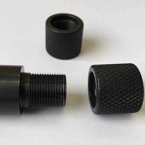 Защитное покрытие для цилиндрической нити, 2 шт., 1/2 "-28 для. 22lr, 223 и 5,56 мм, 9 мм, Премиум матовое покрытие из черной оксидной стали, CN