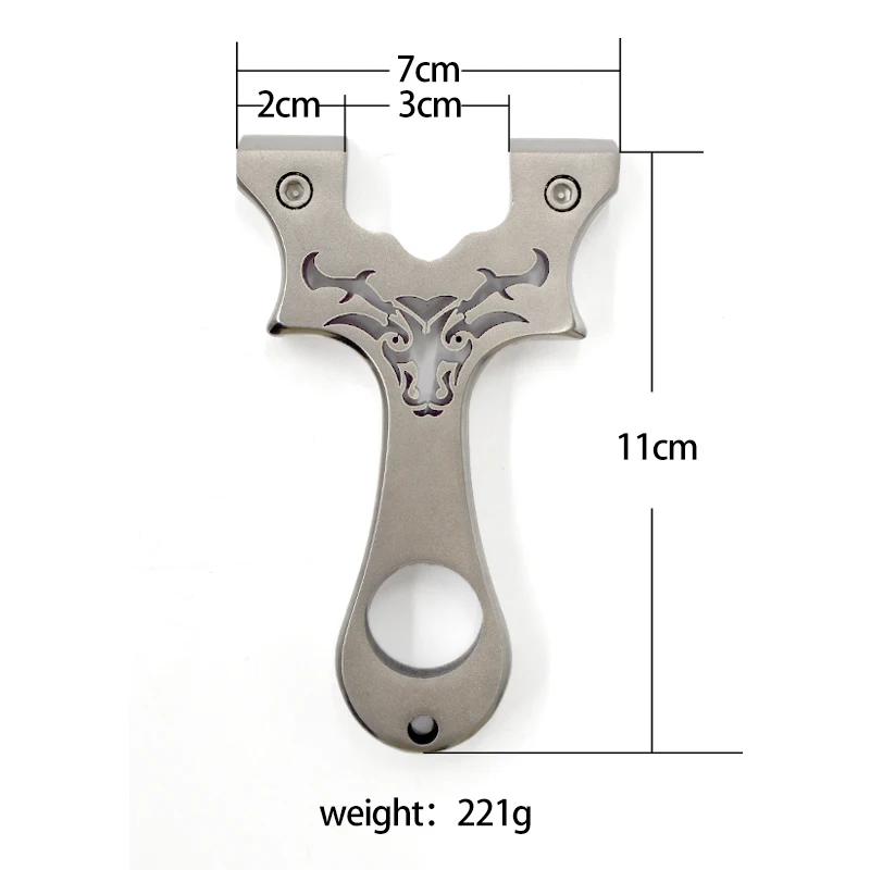 Рогатка с рисунком Bullfighting из нержавеющей стали 304 плоская резиновая лента дизайн