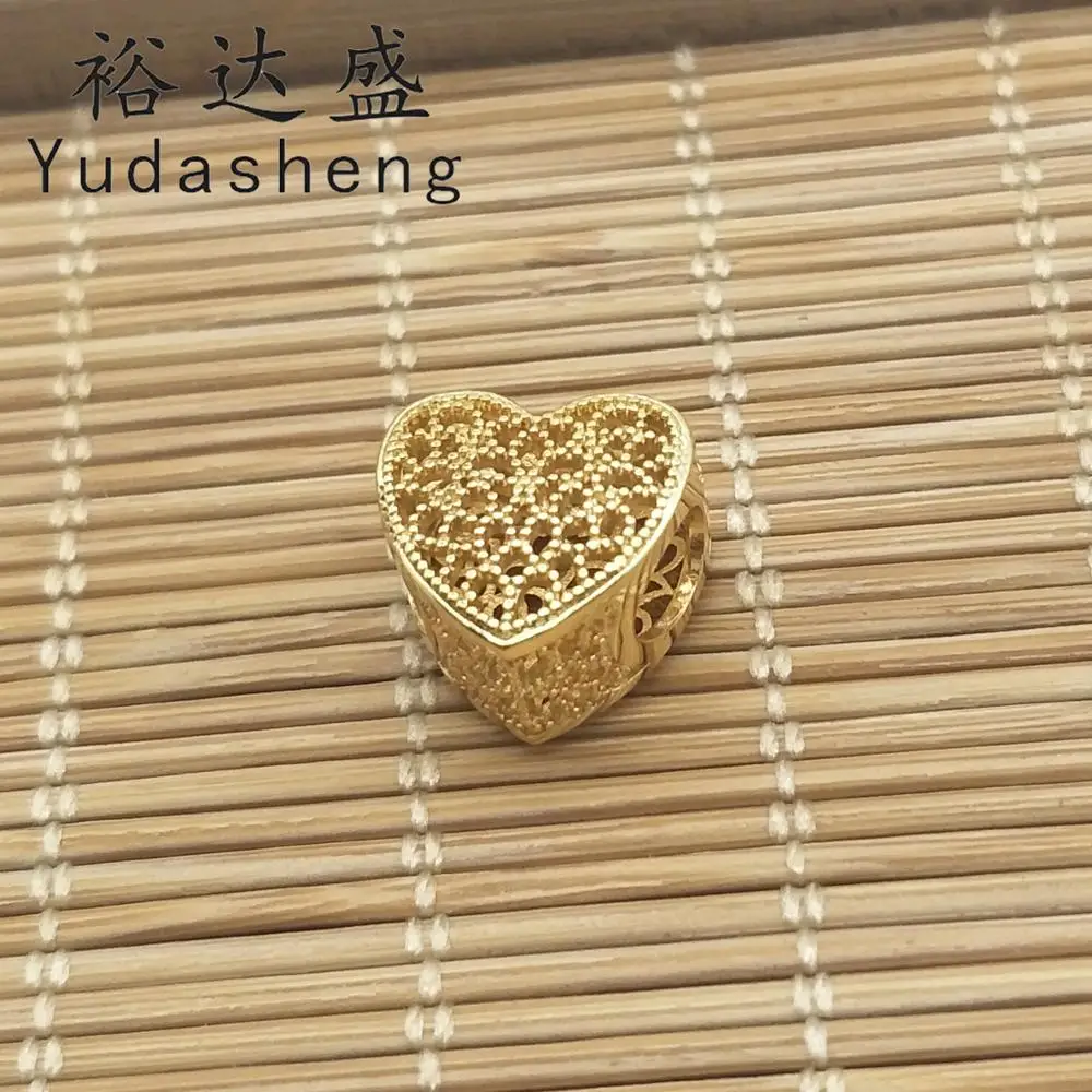 

Shine Filled with Romance Gold Heart Charm