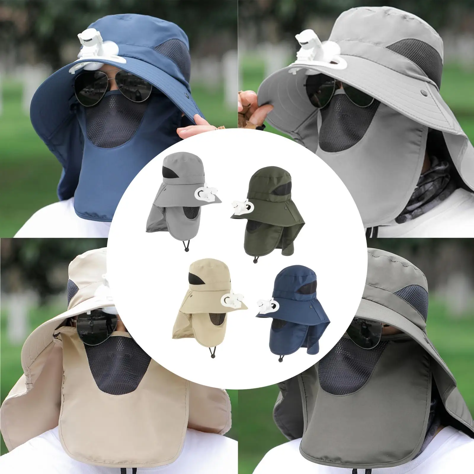 Шляпа мужская для рыбалки хлопковая летняя Панама с УФ защитой пешего туризма