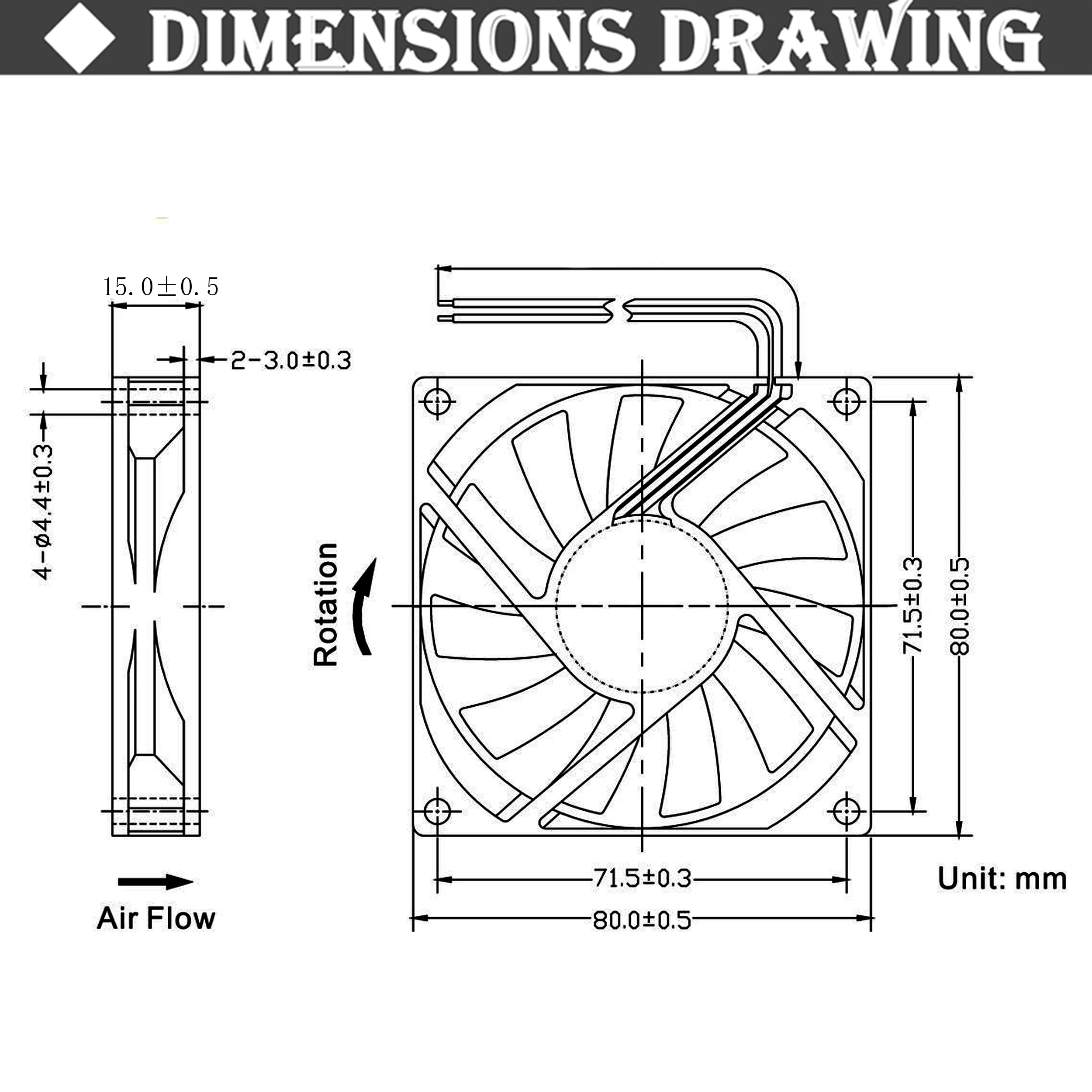 2Pcs Gdstime DC 12V 80mm 80mmx80mmx10mm Dual Ball Axial Computer Case Cooler 8cm 8010 Laptop CPU Brushless Cooling Fan images - 6