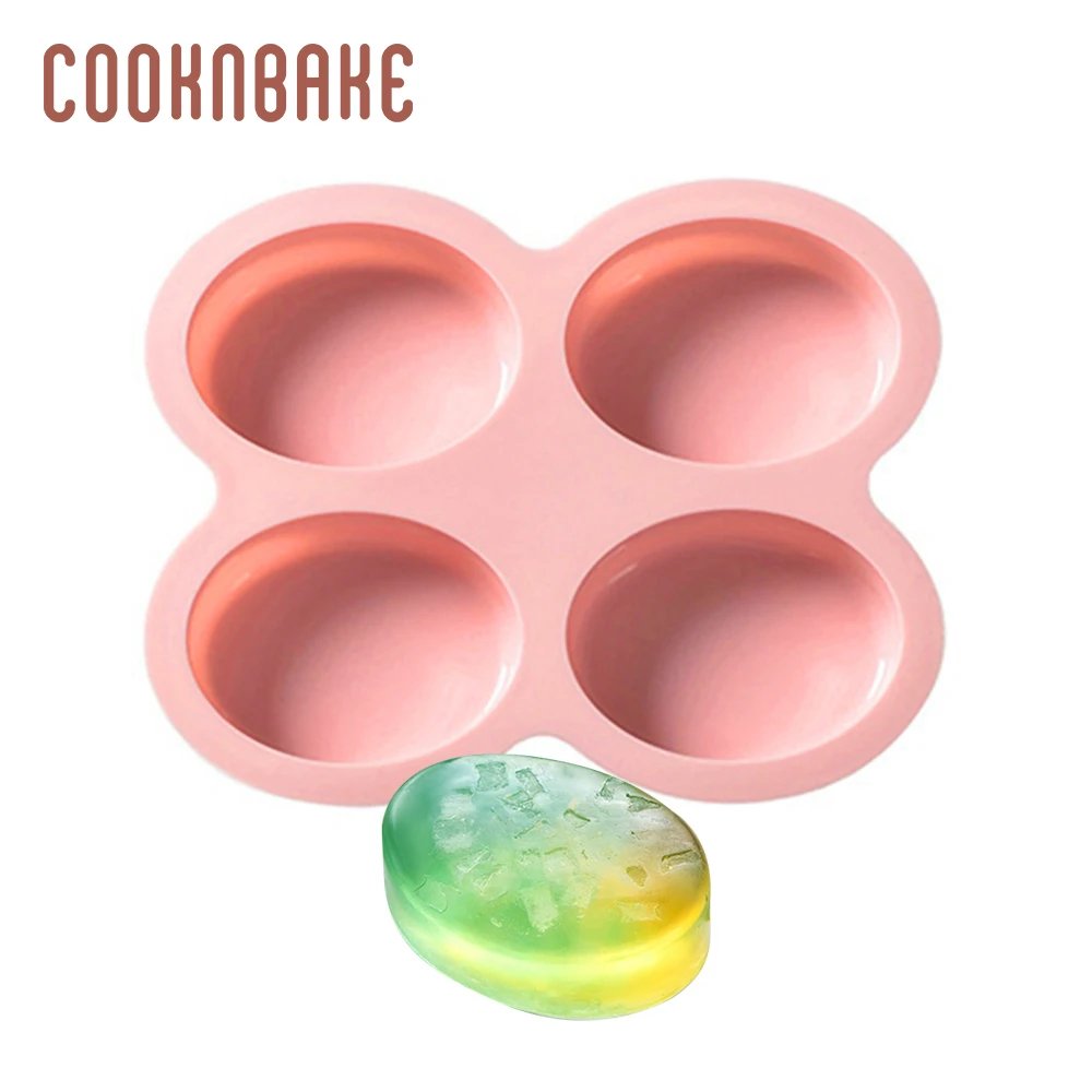 Силиконовая форма COOKNBAKE для мыла ручной работы овальная конфет шоколада льда