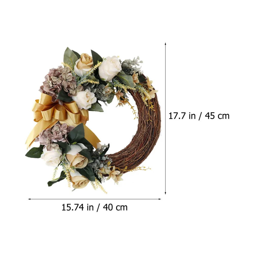 

1pc Decorative Wreath Door Hanging Pendant Wall Hanging Garland Decor for Decor