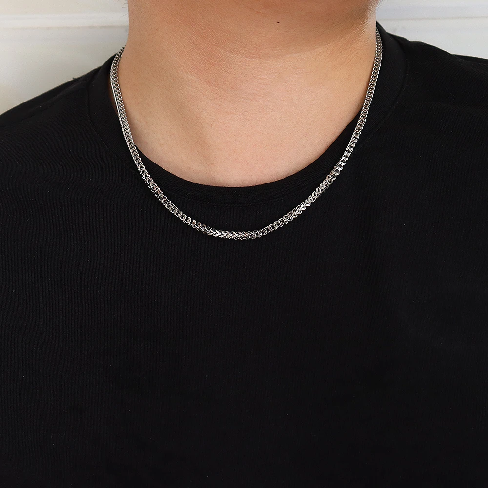 Классическое Колье-чокер Унисекс D&ampZ Из Нержавеющей Стали Золото И Серебро