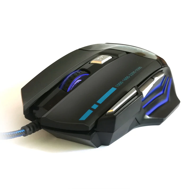 7D Super 6800DPI Профессиональная игровая мышь Супер 8D 6800 dpi и бесшумная Проводная игровая мышь 6D 3200 dpi Регулируемая компьютерная Dota 2 - Цвет: 7D Super 6800DPI