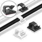 S #60 шт. пластиковых зажимов для хранения и сортировки кабелей для домашнего и офисного использования 0053 органайзер для кабелей для наушников силиконовый кабель для зарядного устройства