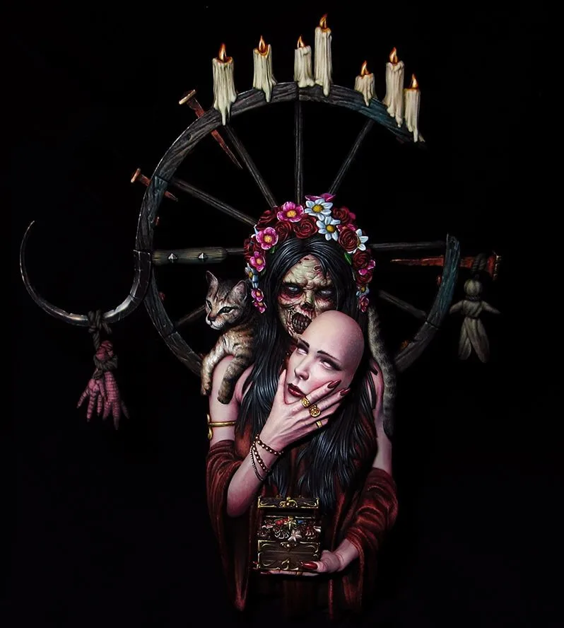 1/10 бюст модельная фигурка из смолы комплект Unassambled Неокрашенный/BUST482|Наборы для