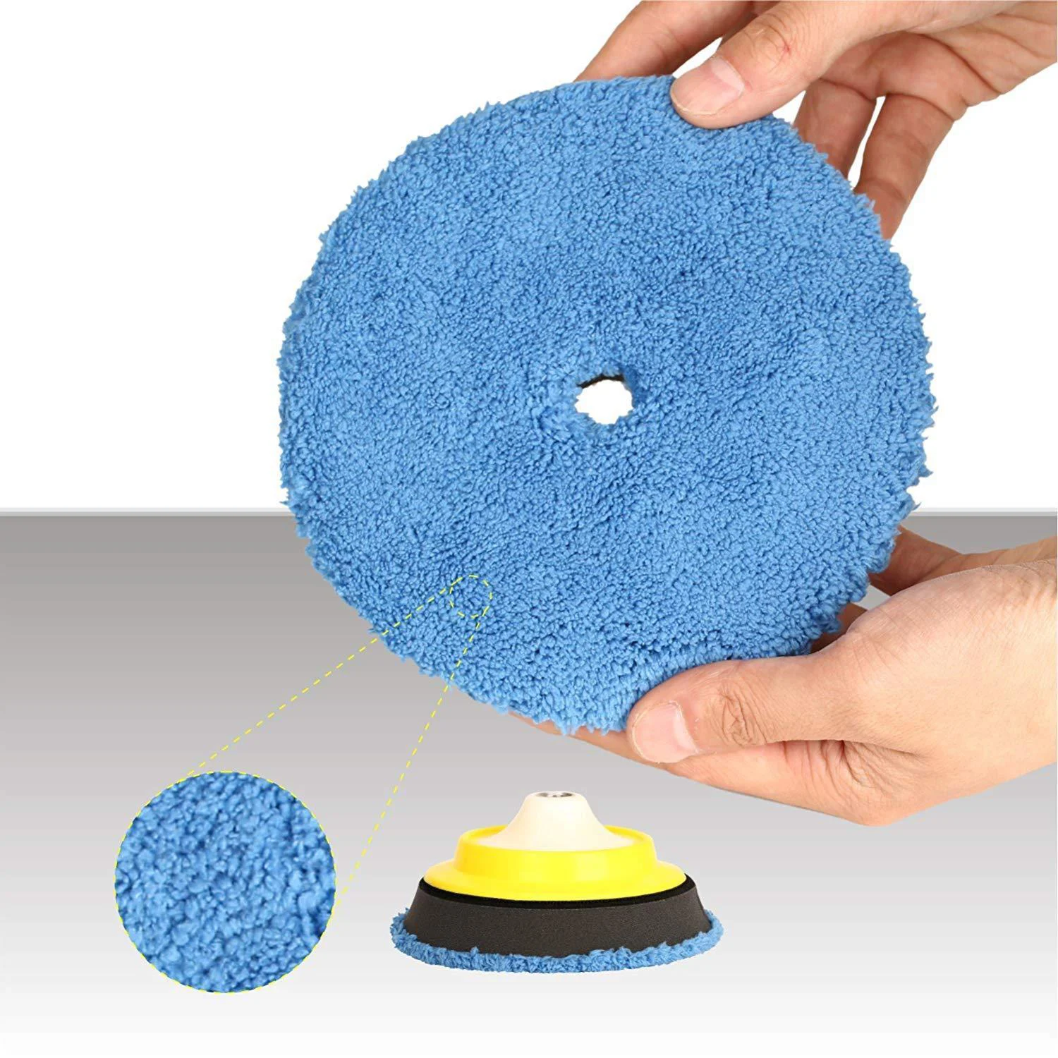 

Waxing Polishing pads 7" 1pcs Cars Mitts Set Detailing Plush Microfiber