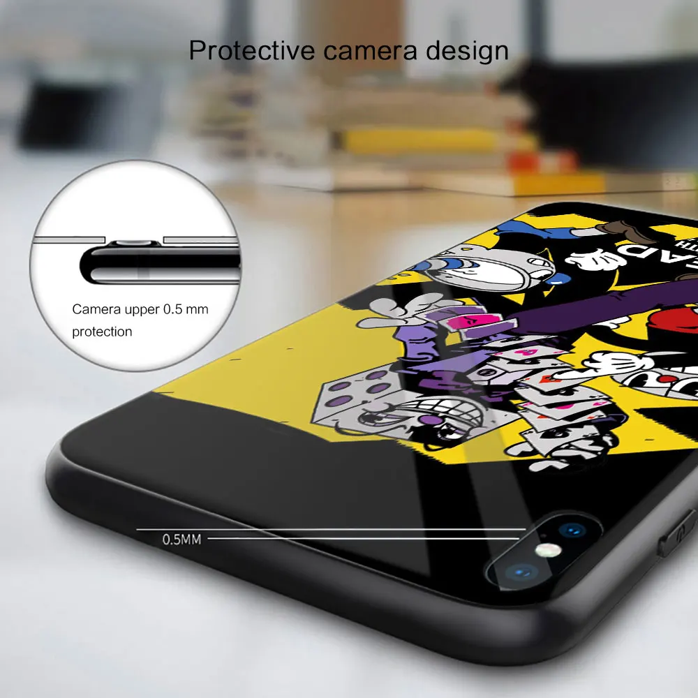 Мягкие стеклянные Чехлы cuphead с постером для Huawei P40 P30 P20 Pro Lite Plus P30lite P40lite E P Samrt 2020