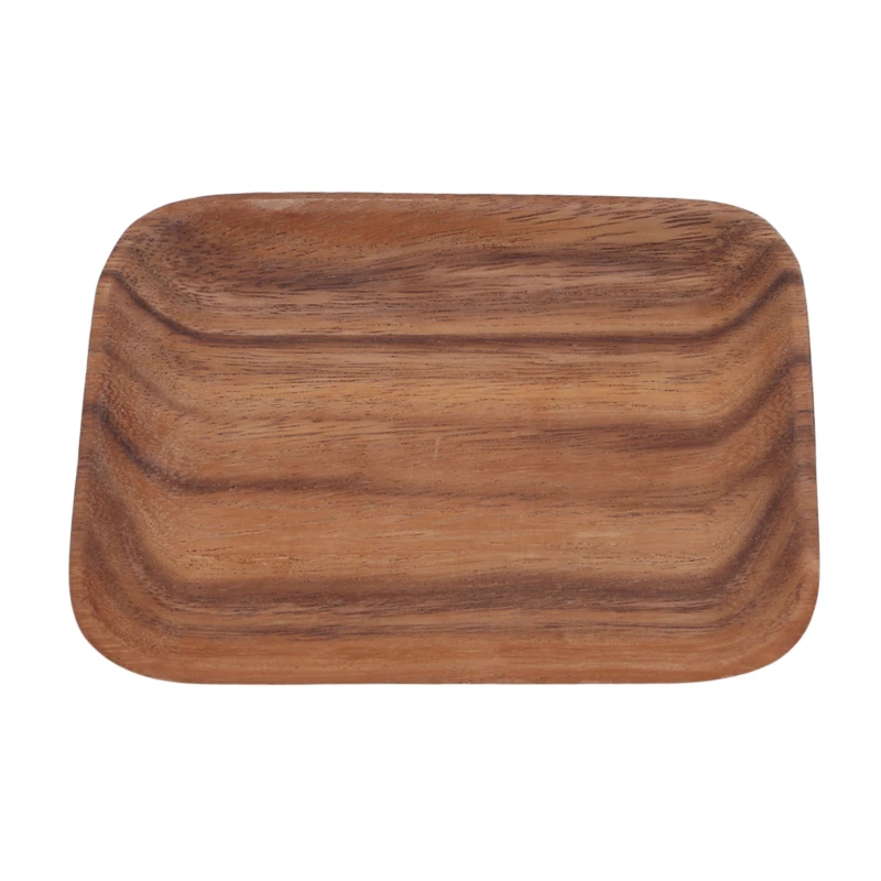 Японского прямоугольник древесины поддона фрукты блюдо тарелка Чай лоток