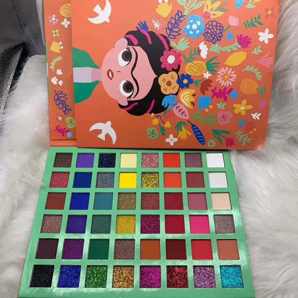 Палитра теней для век 48 цветов матовые и мерцающие водостойкие 6 шт./лот