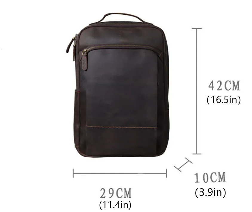 Новая мужская кожаная сумка для компьютера, рюкзак Mochilas Hombre, винтажная кожаная сумка Mad Horse, кожаный рюкзак с защитой от кражи