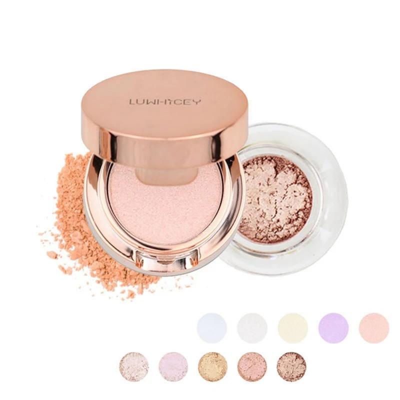 Eye Glittering Highlight Powder Makeup Shimmer Face Glow Loose Highlighter Palette maquillage MKXJ New | Красота и здоровье