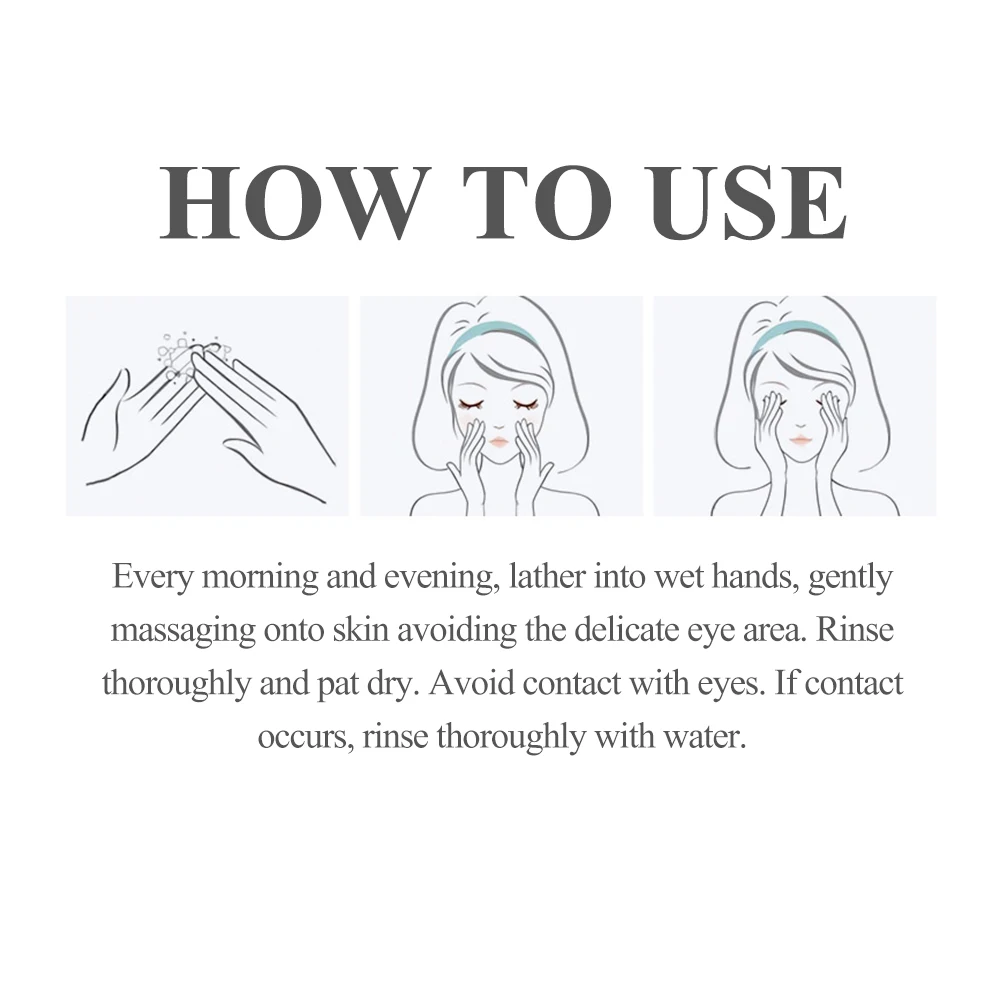 Очищающее средство для лица LANBENA пена мытья очищение скраб увлажнение глубокое