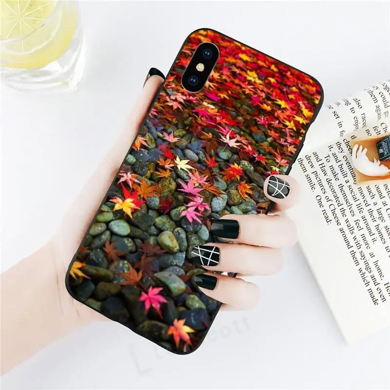 

Leaf color botanical painting Phone Case for iPhone 11 12 pro XS MAX 8 7 6 6S Plus X 5S SE 2020 XR