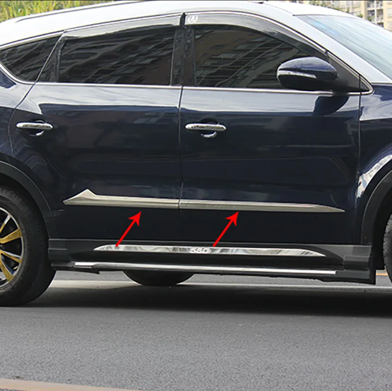 4 шт. серебристые утолщенные декоративные бамперы из нержавеющей стали для двери