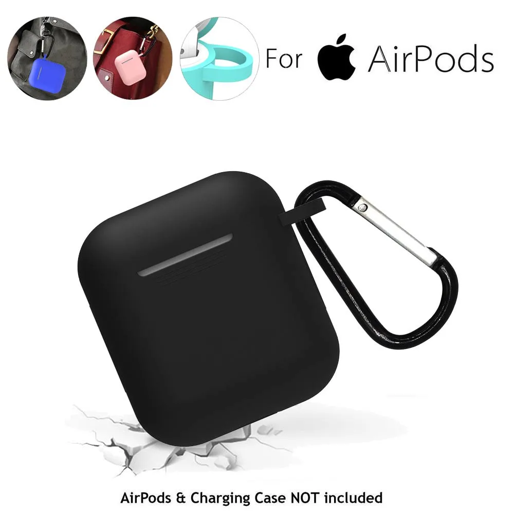 Силиконовый чехол для беспроводных наушников с Bluetooth защитный Apple Airpods зарядки