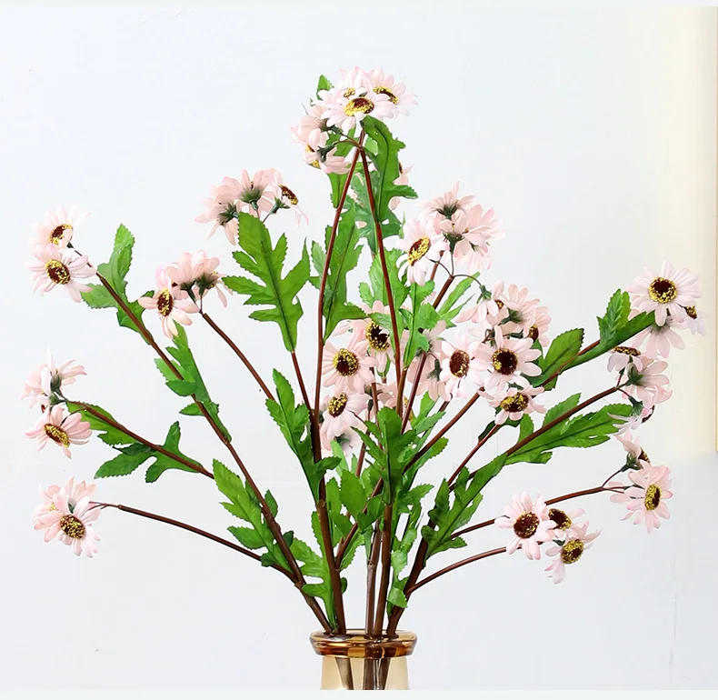 

Little Sunflower Bouquet Vintage Silk Fake Flower Daisy Wedding Flowers Decor Party Festival Supplies Home Hotel decor Indoor