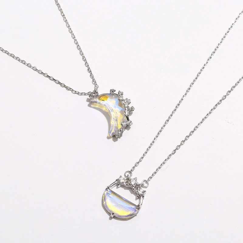 Светящееся ожерелье с лунной цепочкой корейское креативное подвеской из