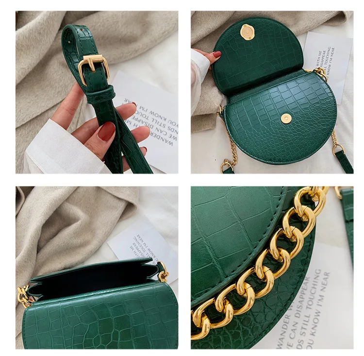 Женская сумка через плечо, маленькая Женская Новинка, брендовая дизайнерская сумка-мессенджер, модная роскошная сумка на плечо с каменным узором и цепочкой