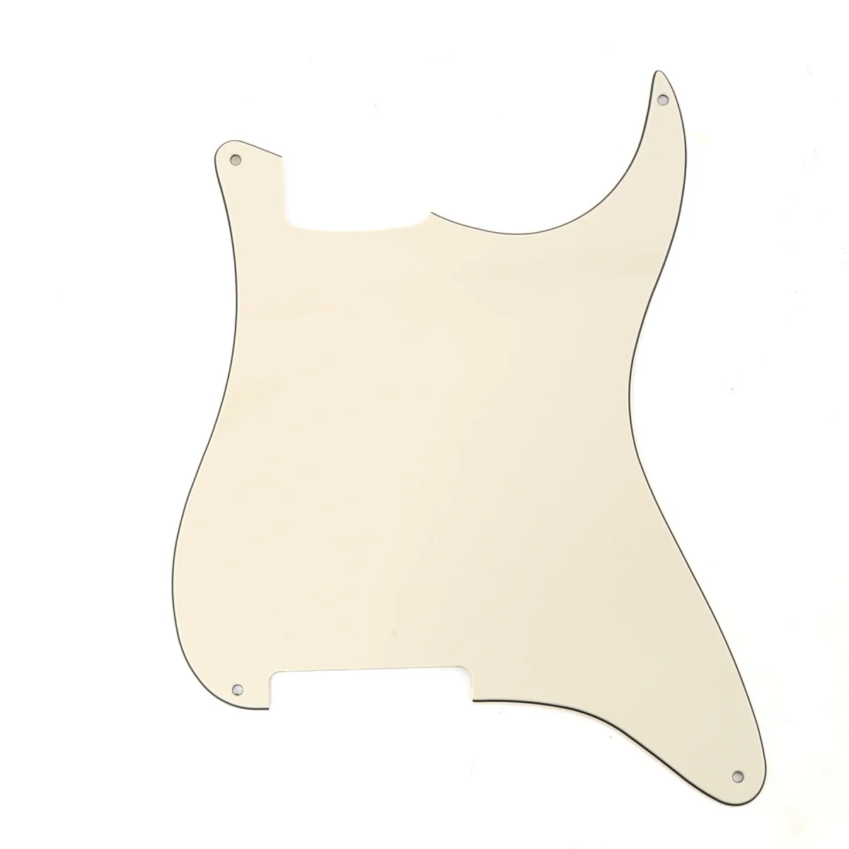 

Musiclily 4 Hole Guitar Strat Pickguard Blanks Material for Stratocaster Style Guitar Custom, 3Ply Cream