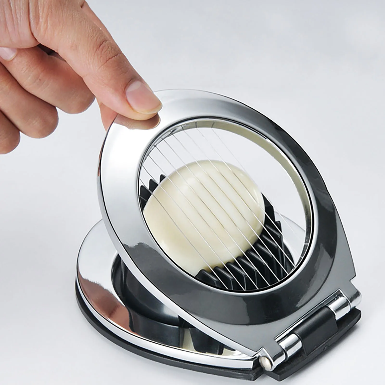 

Eggs Slicers Stainless Steel Eggs Hard Boiled Metal Tomato Cutter Chopper Home Kitchen Egg Cutter Kitchen Tool Gadgets