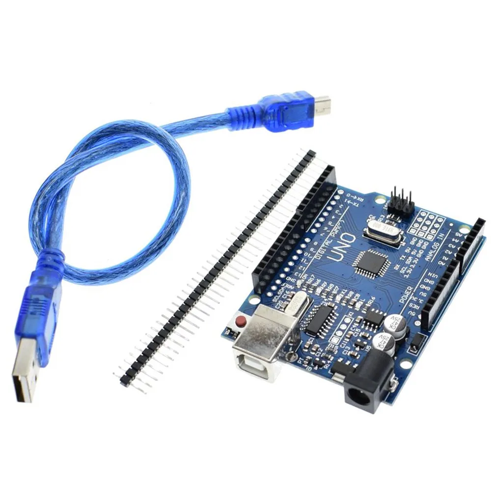 Классная версия R3 ATMEGA328P разработка DIP ATMEGA16U2 модуль USB кабель сменная плата синий