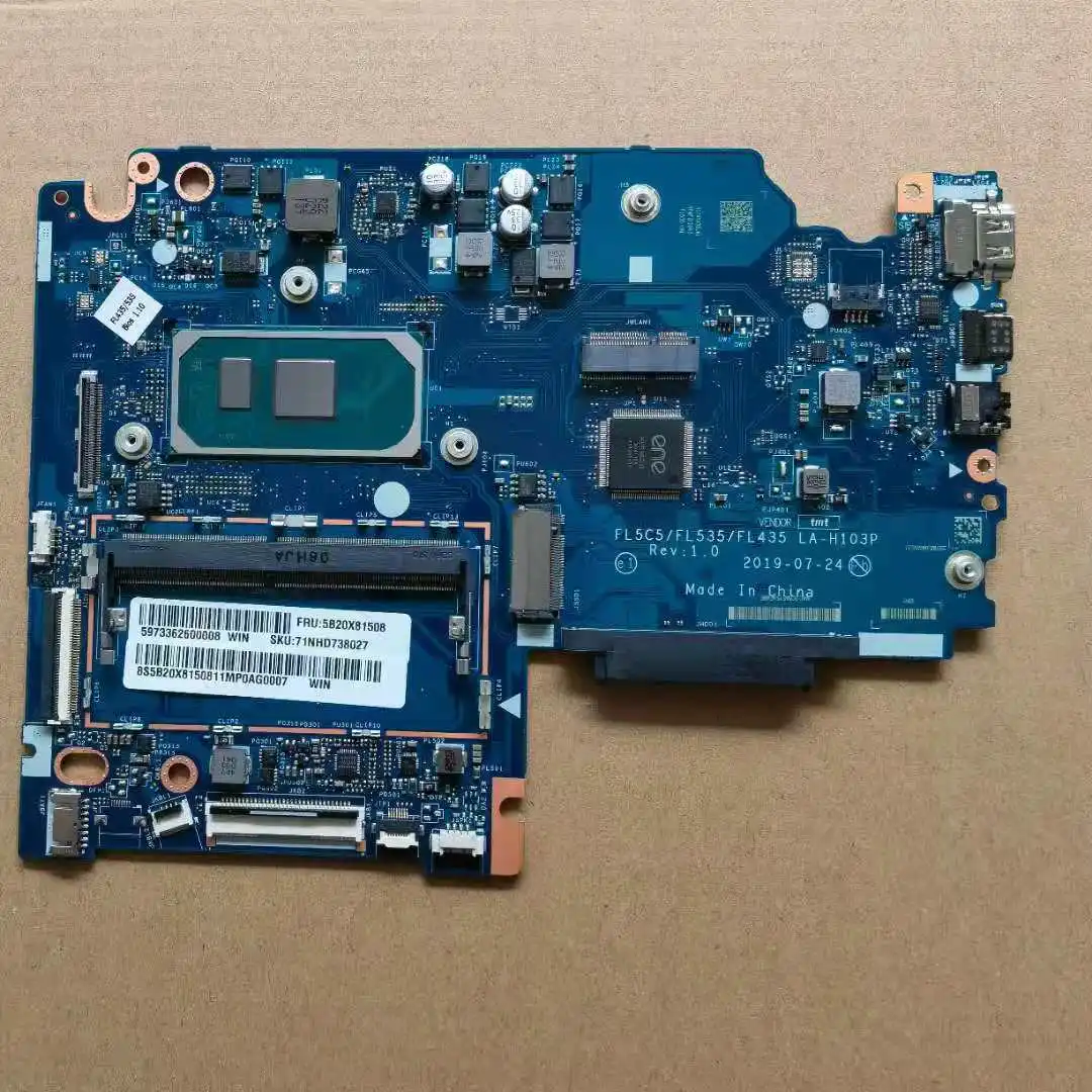 

5B20X81508 For Lenovo S340-15IIL Laptop Motherboard I5-1035G4 RAM 4GB EL5C5/EL535/EL435 LA-H103P MB 100% Tested