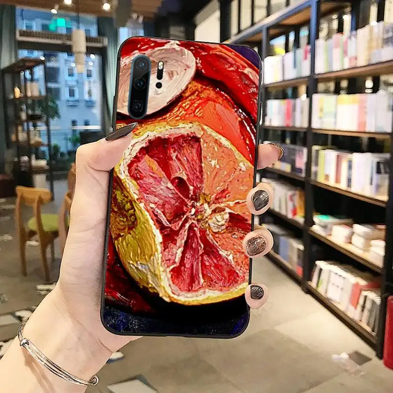 

Fruit beautiful grapefruit oil painting art Phone Case Funda For Huawei P9 P10 P20 P30 Lite 2016 2017 2019 plus pro P smart