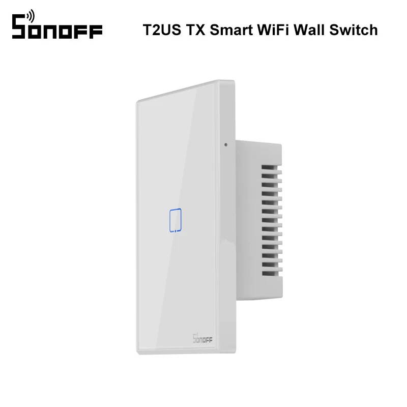 SONOFF T2US TX Smart WiFi настенный сенсорный выключатель с рамкой для умного дома