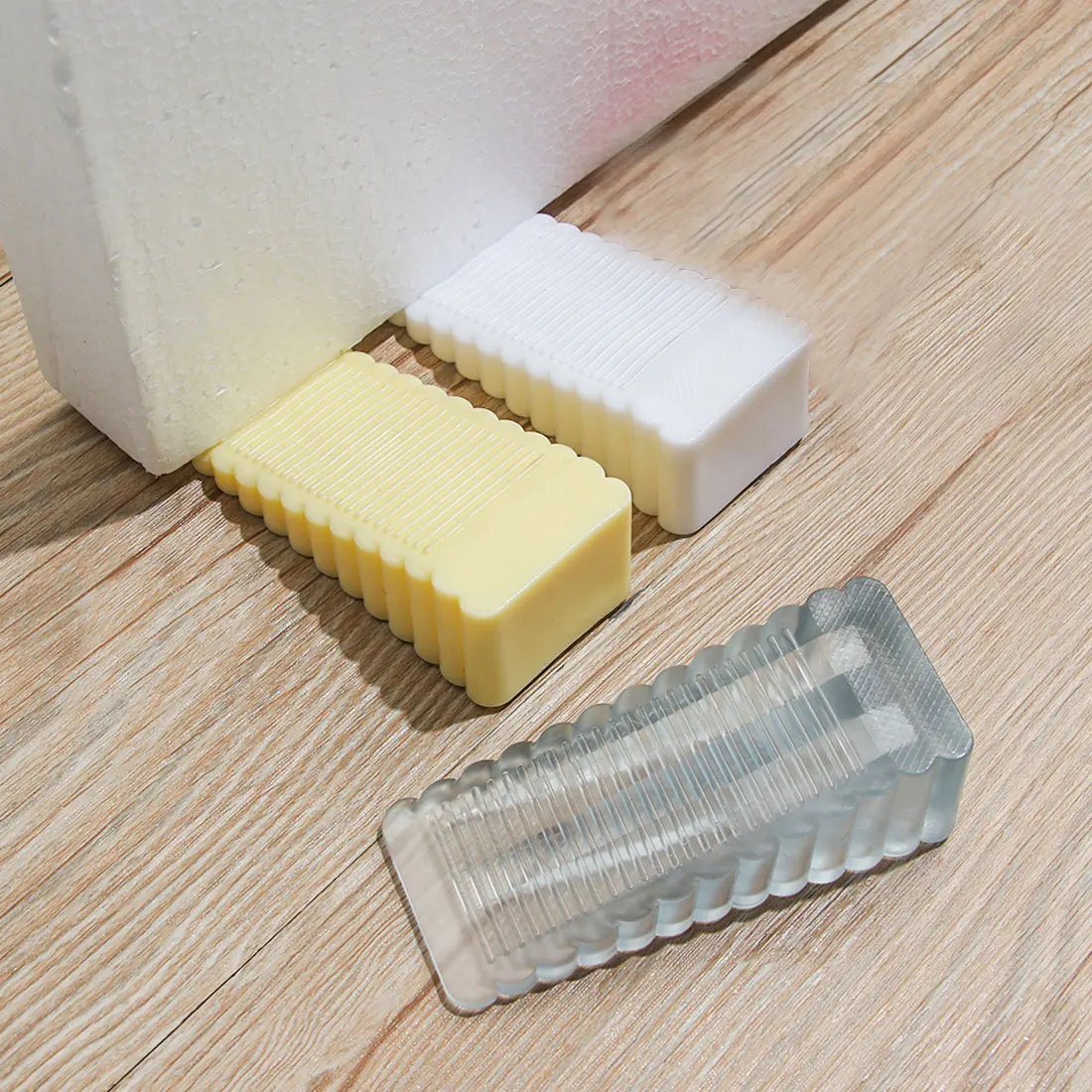 

Creative safety door stop Soft Plastic anti-skid, windproof Door stop/Door top/Door stop Door rear retainer Anti-collision Stop