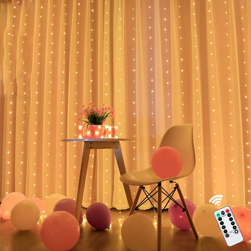 3 м 300 usb портами и светодиодным индикатором занавес лампа с дистанционным