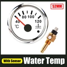 Датчик температуры воды, 40-120 , с M16 * 1.5, датчик температуры воды, передатчик 52 мм, индикатор температуры воды для автомобиля, лодки, мотоцикла