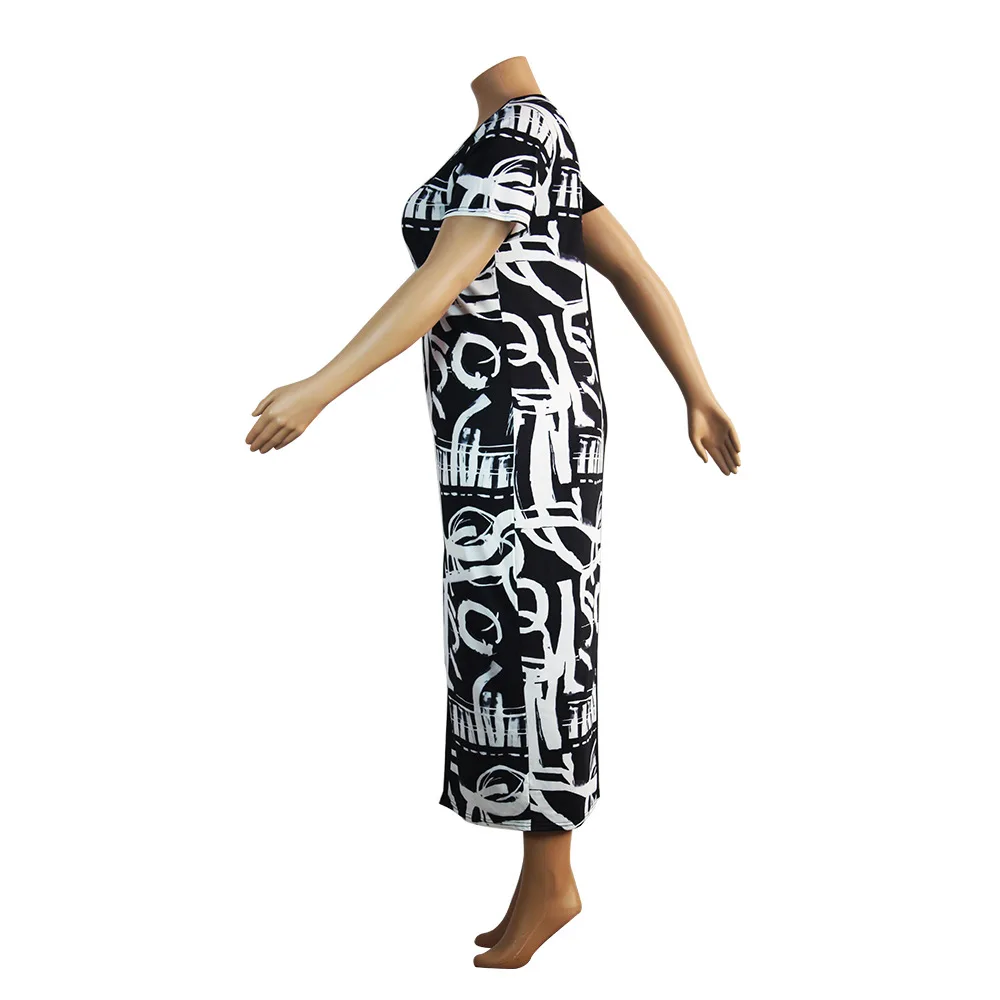 

New Spring Summer Women Dress Muslim Abaya Moroccan Kaftan Print Musulman Vestidos Maxi Robe Turkey Dubai Abayas Plus Size 2021