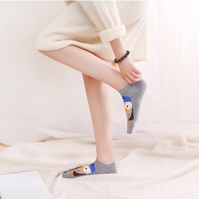 Новинка женские носки Модные нейтральные забавные с низкой лодыжкой в стиле хип