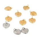 5 шт., подвески из нержавеющей стали в виде букв