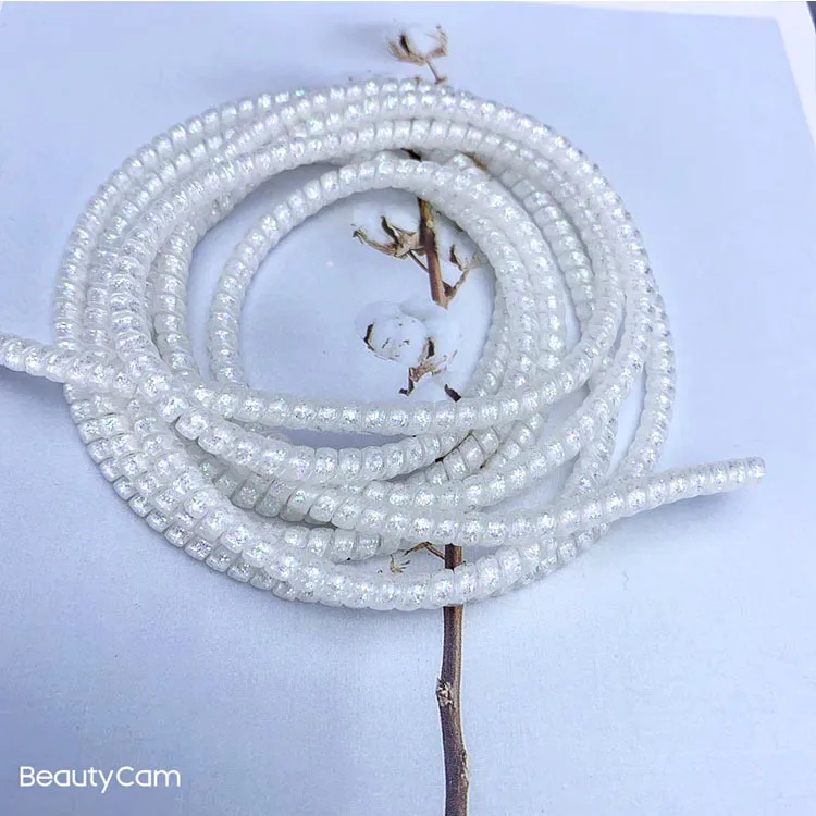 

150cm Multicolored Glitter TPU Spring Protective sleeve Mobile Spiral Cord Protector for Cell Phone iPhone Charger Earphone Cord