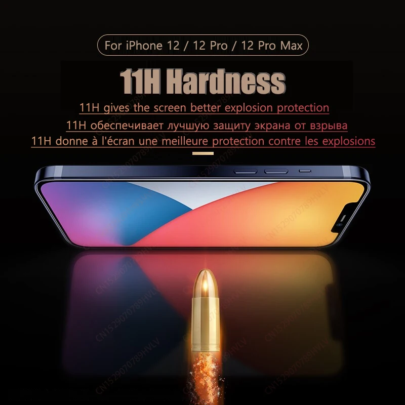 Закаленное стекло для iPhone 12 Pro Max Mini защита экрана Apple 11Pro 7 8 Plus 128 ГБ 6 XR XS X SE 2020 11 S |