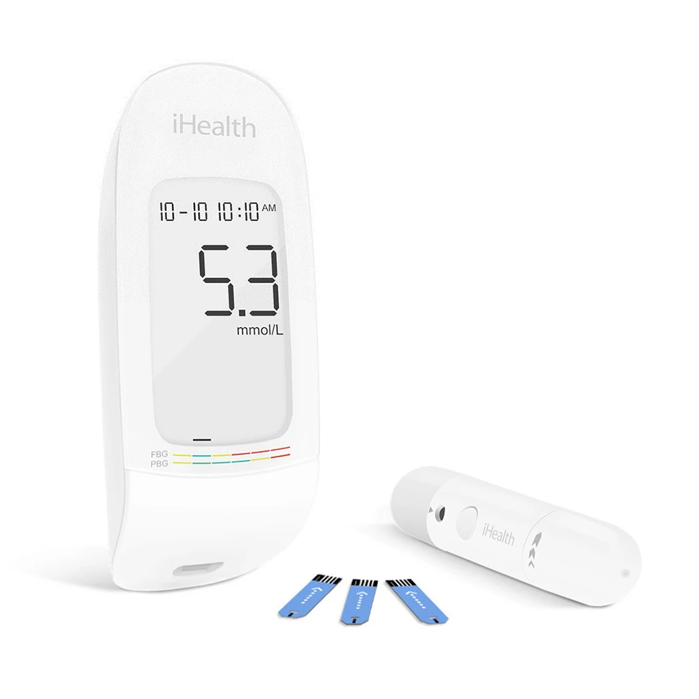 

Xiaomi Mijia IHealth Blood Glucose Meter Test Strips Lancets 5S Quick Testing Smart Blood Glucose Meter With LCD Backlight